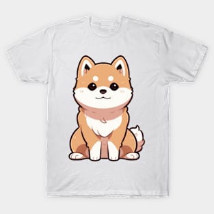 Cute Chibi Shiba Inu Sitting T-Shirt